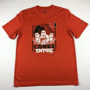 Miami Hurricanes x Star Wars Canes Empire shirt L